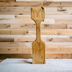 Wood BBQ Scrape Paddle Ultimate Cleaning Grill Scraper Barbecue Cleaning Scrape